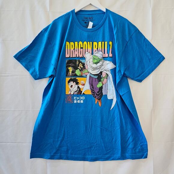 Dragon Ball Z Anime Graphic Short Sleeve Blue Shirt Size XL - Picture 1 of 6